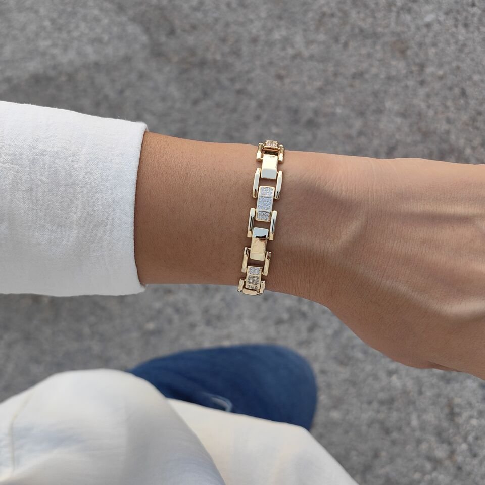 14 AYAR ALTIN KAPLAMA BİLEKLİK