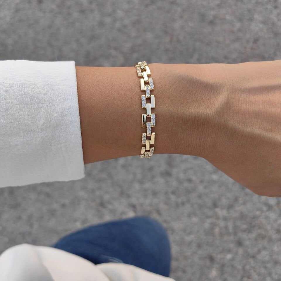 14 AYAR ALTIN KAPLAMA BİLEKLİK