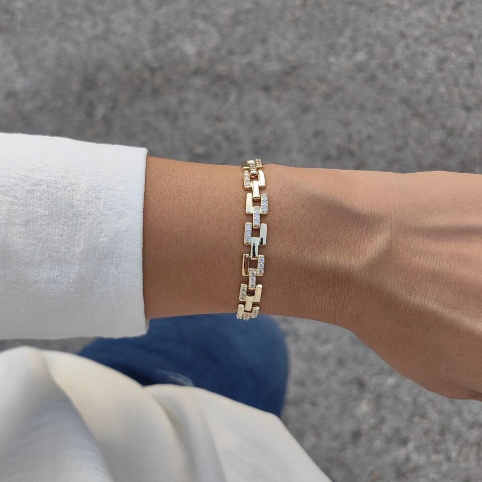 14 AYAR ALTIN KAPLAMA BİLEKLİK