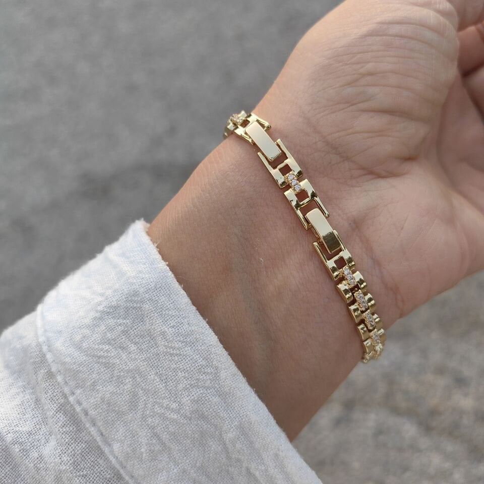 14 AYAR ALTIN KAPLAMA BİLEKLİK