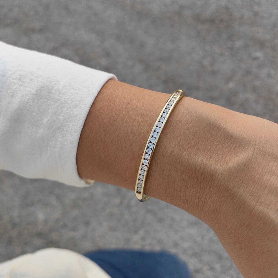 14 AYAR ALTIN KAPLAMA KELEPÇELİ