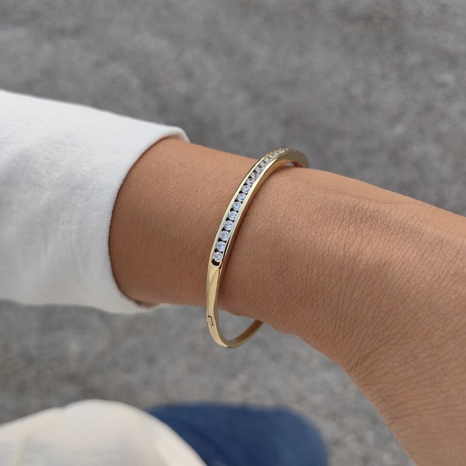 14 AYAR ALTIN KAPLAMA KELEPÇELİ