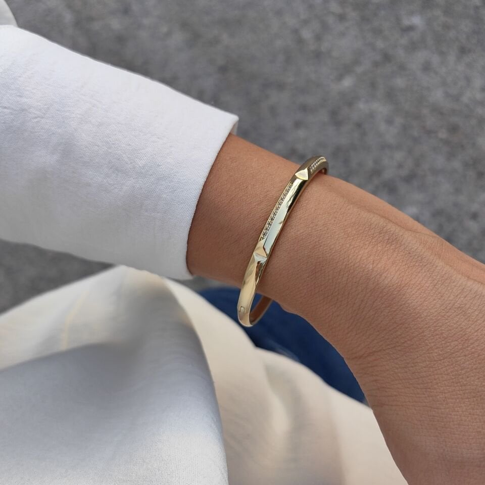 14 AYAR ALTIN KAPLAMA KELEPÇELİ