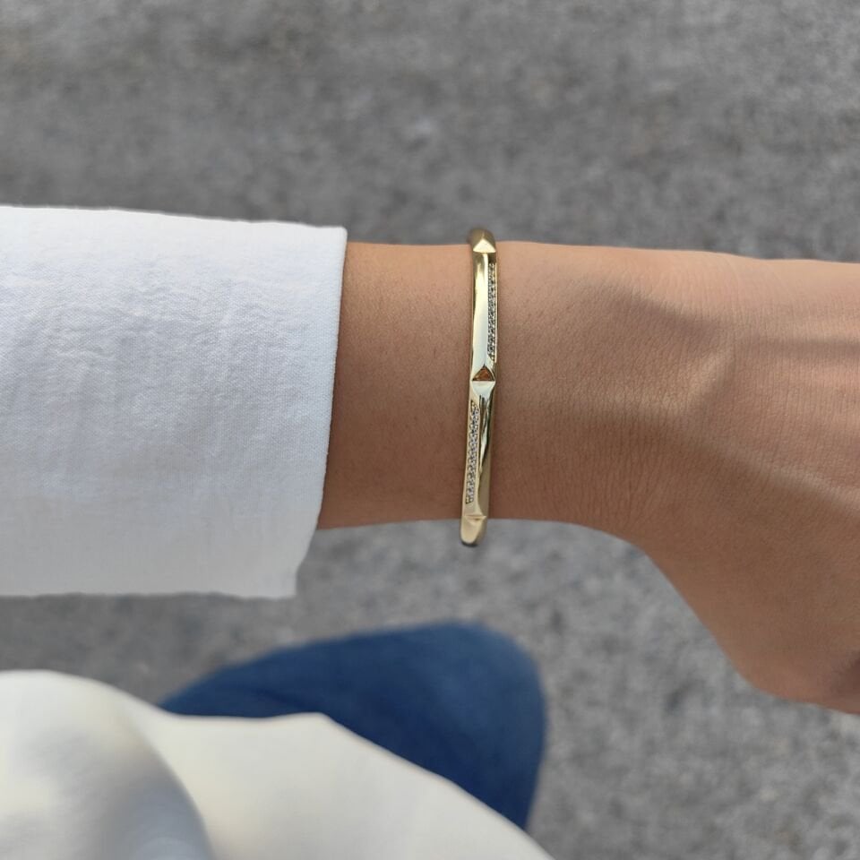 14 AYAR ALTIN KAPLAMA KELEPÇELİ