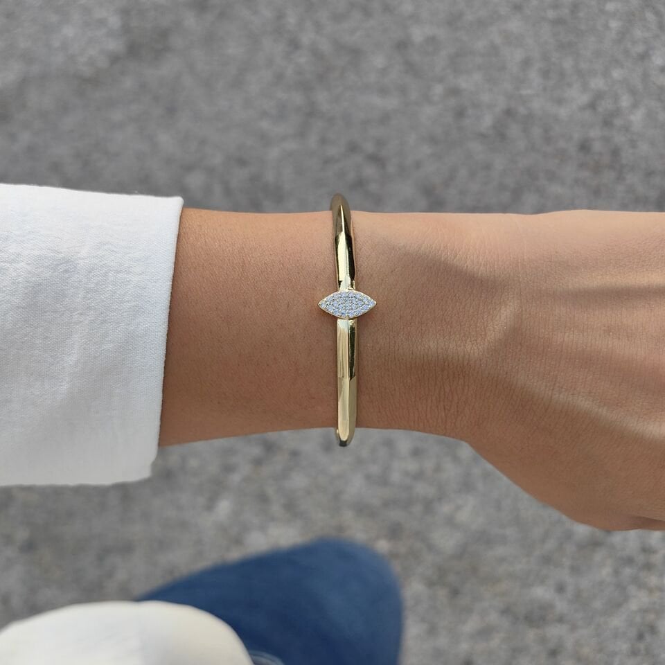 14 AYAR ALTIN KAPLAMA KELEPÇELİ