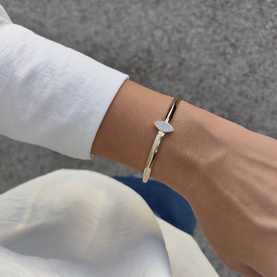 14 AYAR ALTIN KAPLAMA KELEPÇELİ