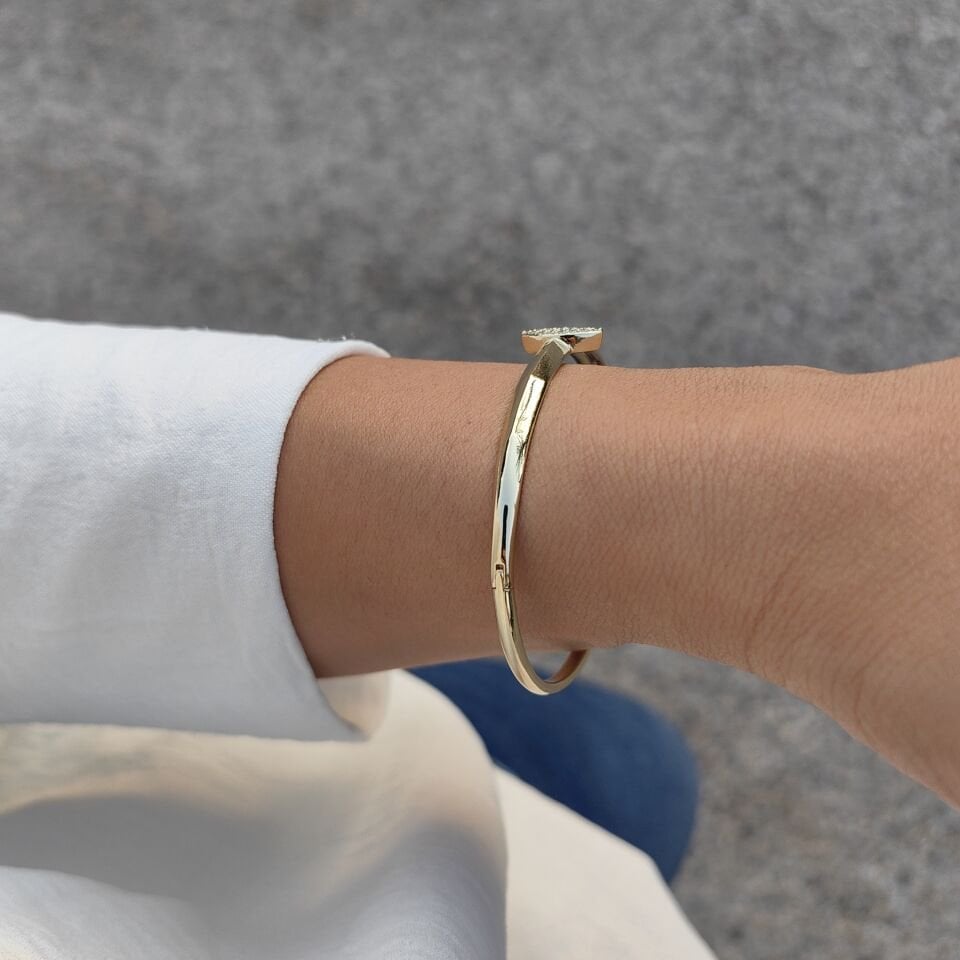 14 AYAR ALTIN KAPLAMA KELEPÇELİ