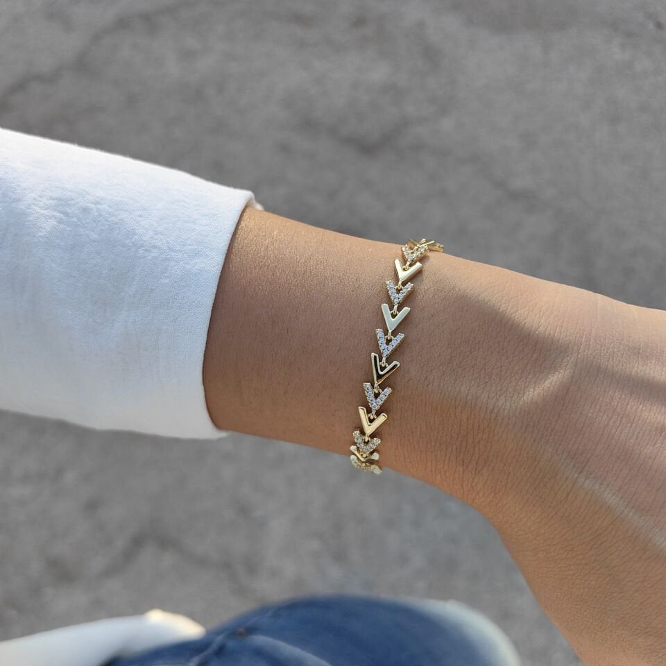 14 AYAR ALTIN KAPLAMA KILÇIK BİLEKLİK