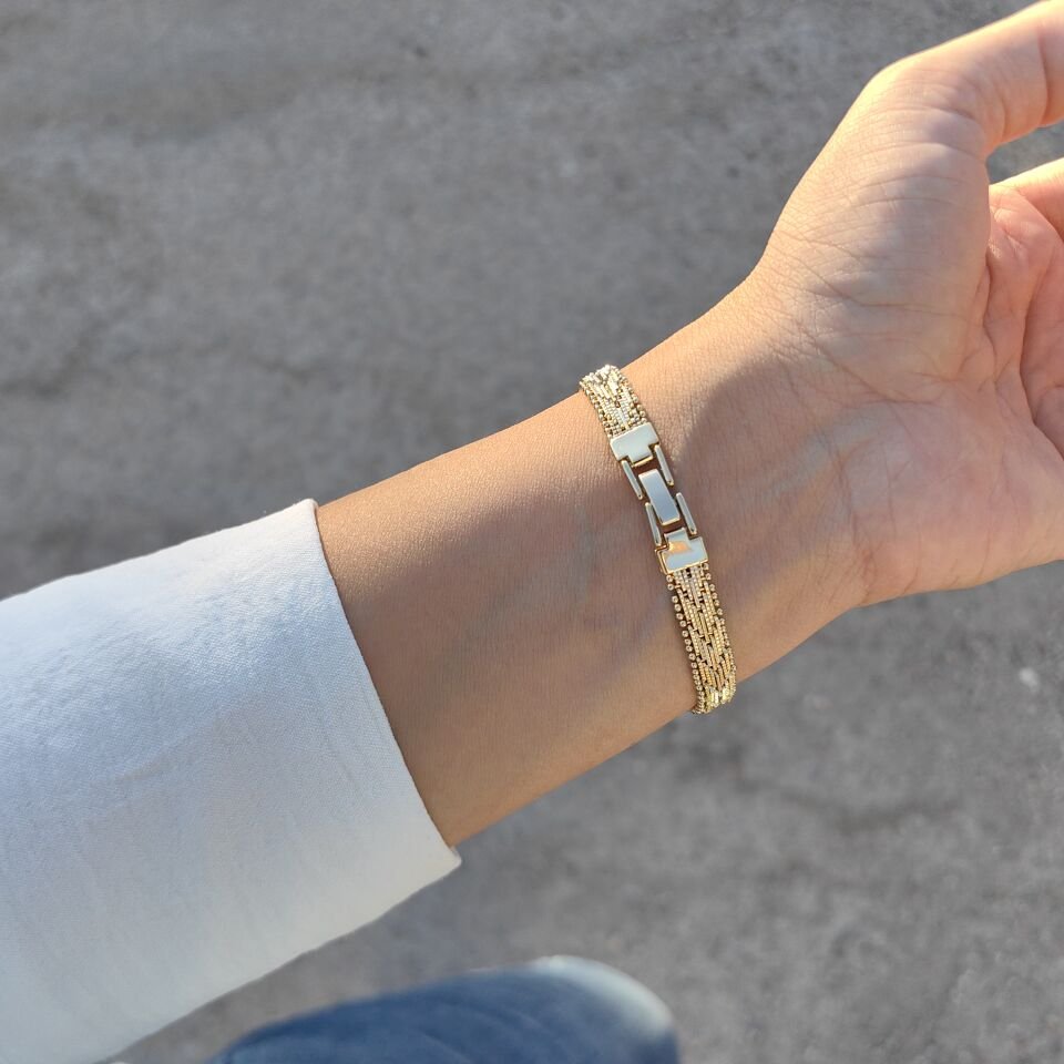 14 AYAR ALTIN KAPLAMA BİLEKLİK