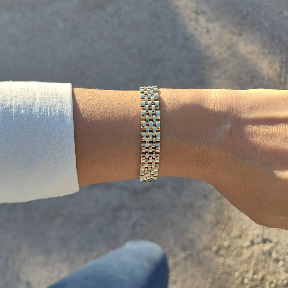 14 AYAR ALTIN KAPLAMA RLX BİLEKLİK