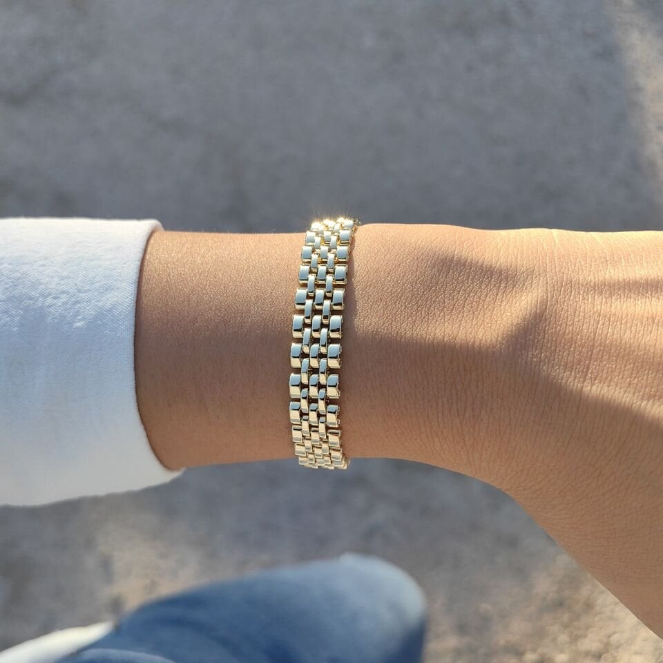 14 AYAR ALTIN KAPLAMA RLX BİLEKLİK