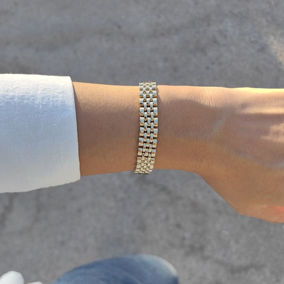 14 AYAR ALTIN KAPLAMA RLX BİLEKLİK