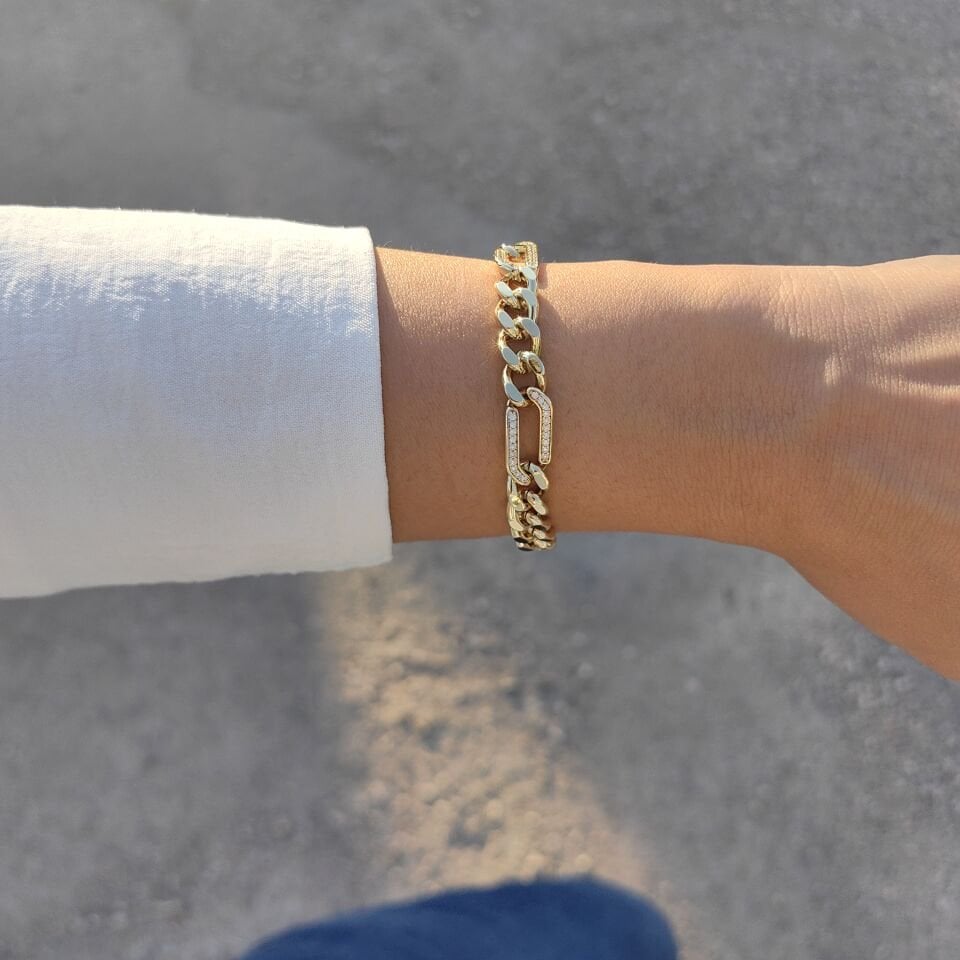 14 AYAR ALTIN KAPLAMA BİLEKLİK