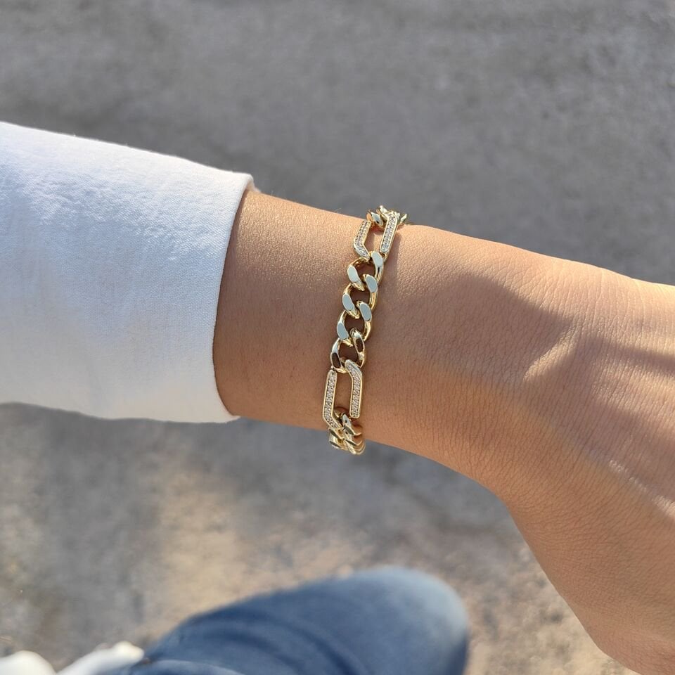 14 AYAR ALTIN KAPLAMA BİLEKLİK