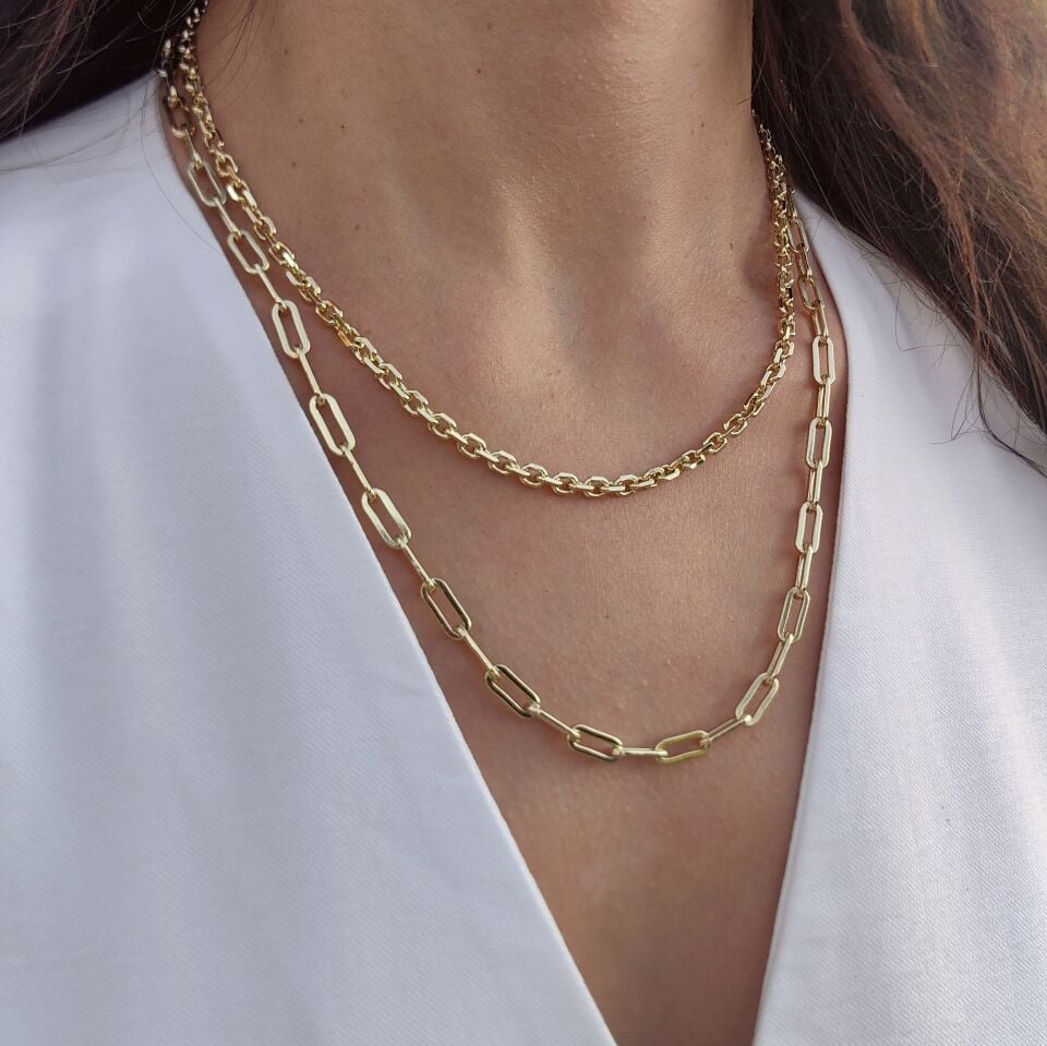 14 AYAR ALTIN KAPLAMA SPOR ZİNCİRLER