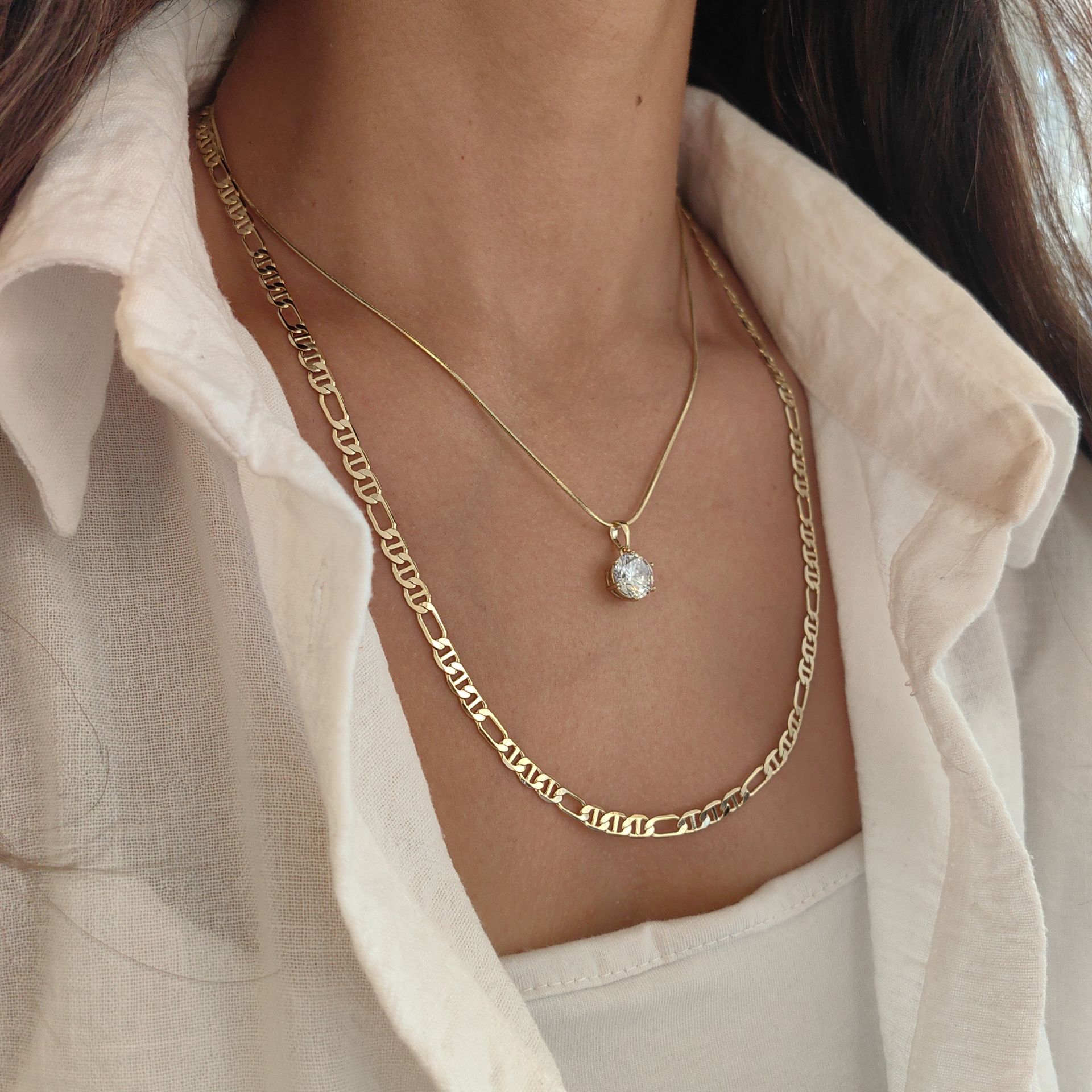 14K ALTIN RENGİNDE KOMBİN