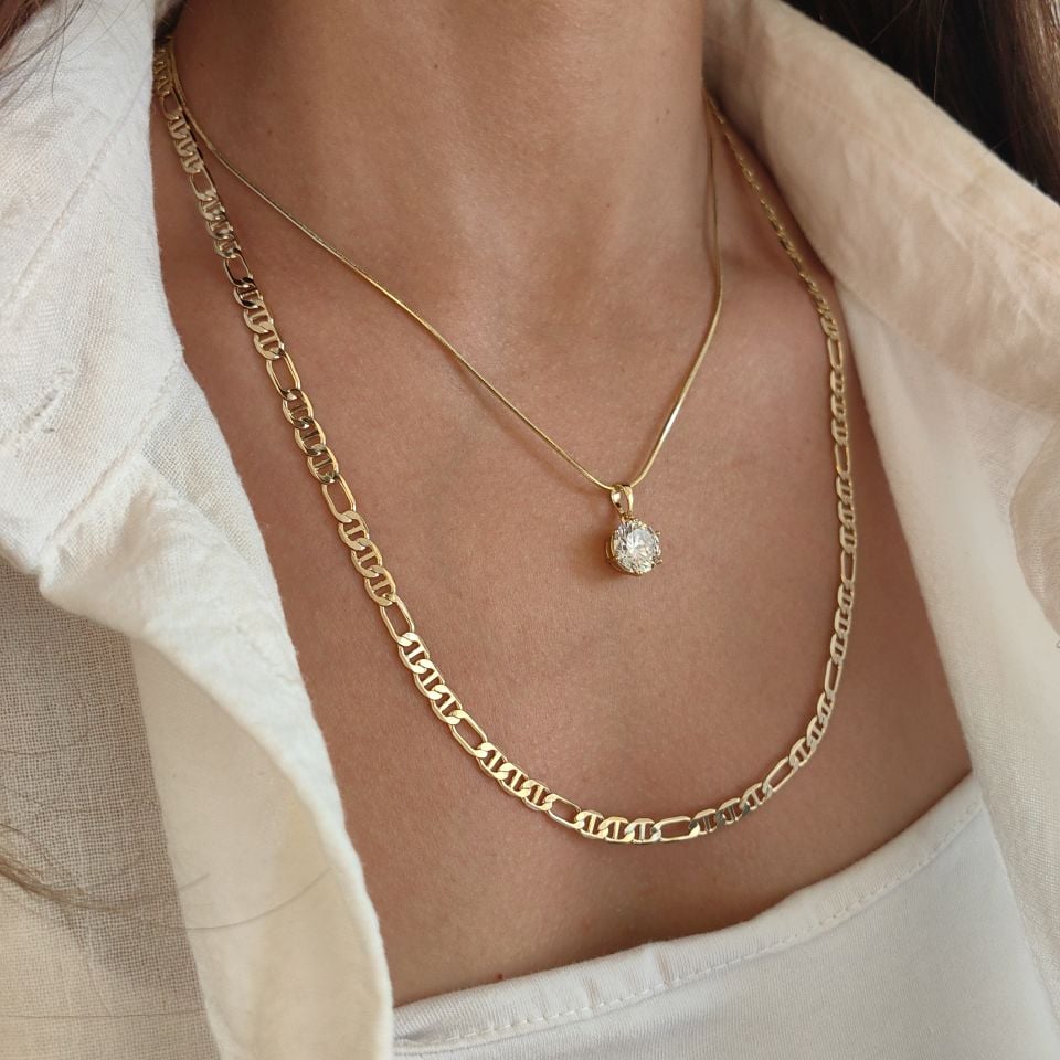 14K ALTIN RENGİNDE KOMBİN