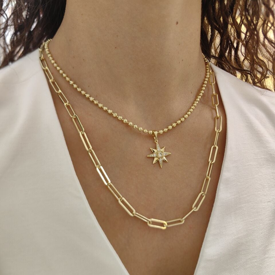 14K ALTIN KAPLAMA DORİKA KOMBİN