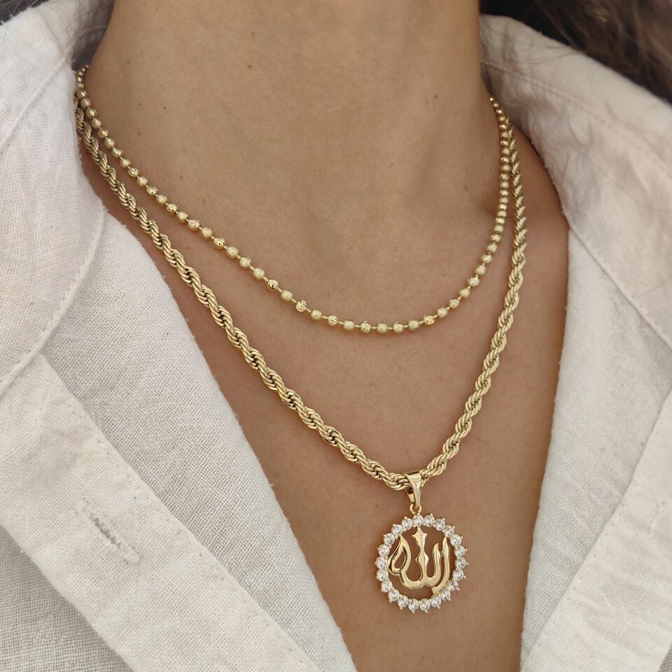 14K ALTIN KAPLAMA ZİNCİR KOLYELER