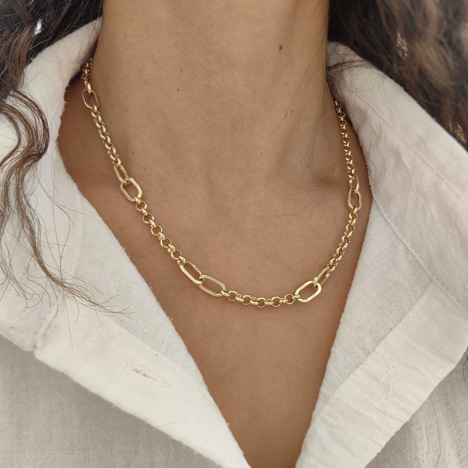 14K ALTIN KAPLAMA ZİNCİR