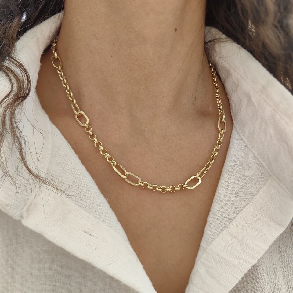 14K ALTIN KAPLAMA ZİNCİR