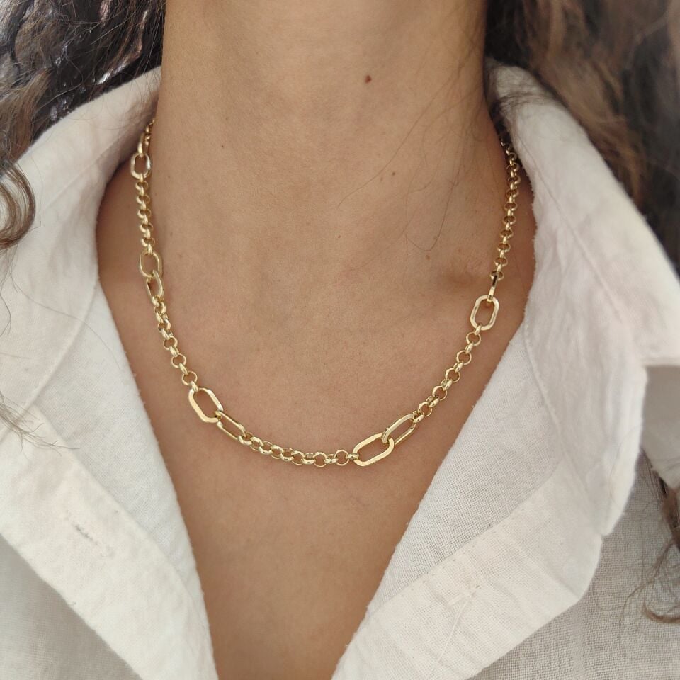 14K ALTIN KAPLAMA ZİNCİR