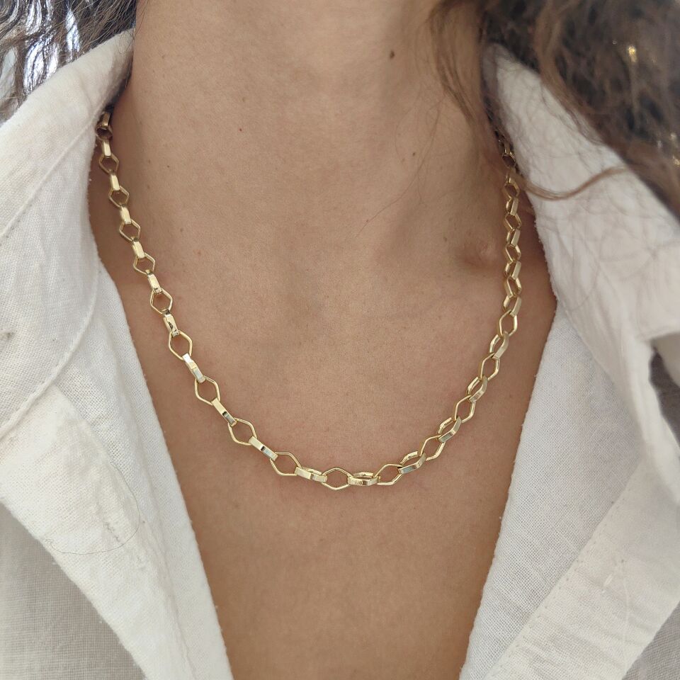 14 AYAR ALTIN KAPLAMA ZİNCİR