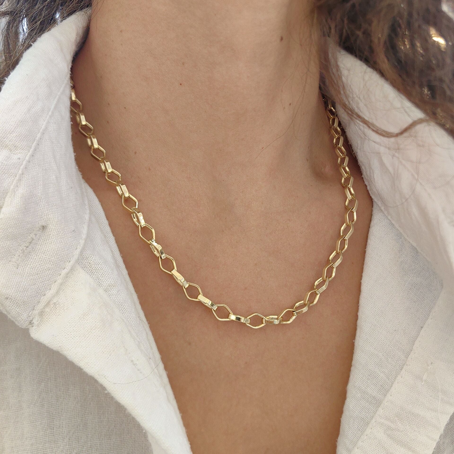 14 AYAR ALTIN KAPLAMA ZİNCİR