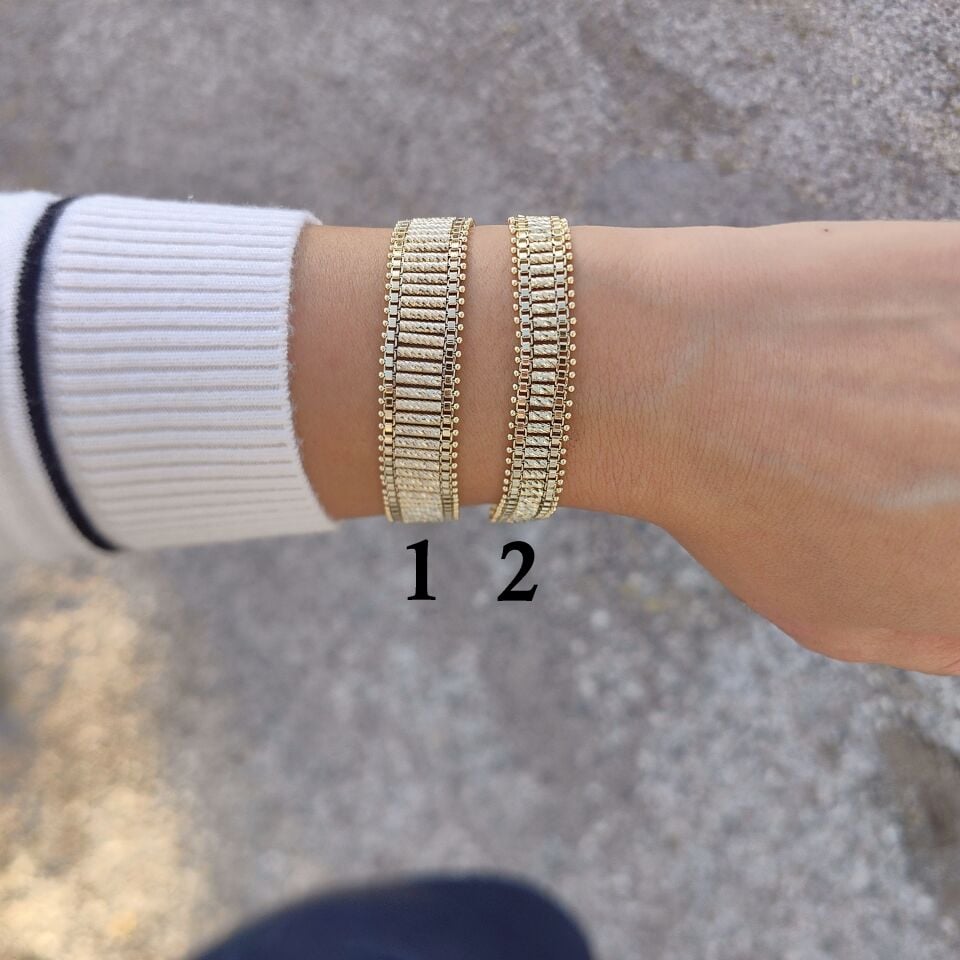 14K ALTIN KAPLAMA BİLEKLİKLER