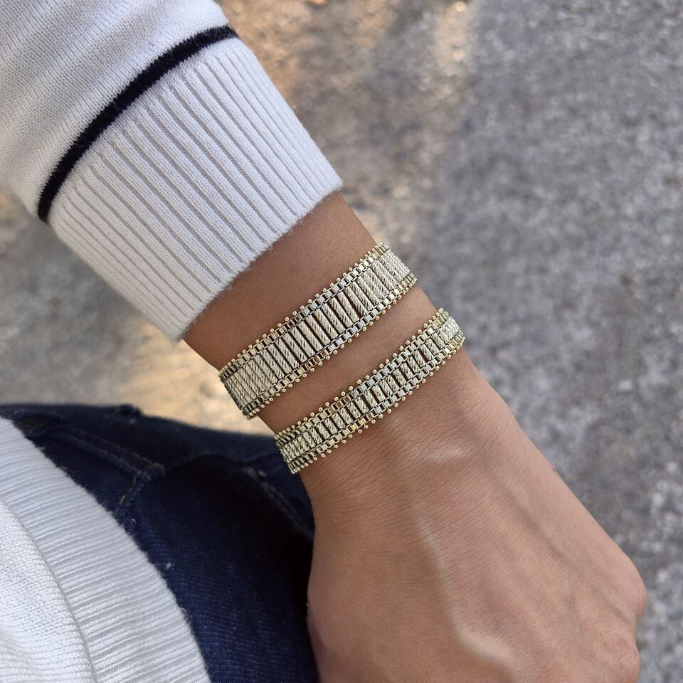 14K ALTIN KAPLAMA BİLEKLİKLER