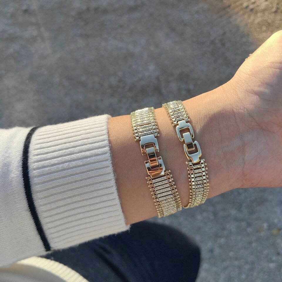 14K ALTIN KAPLAMA BİLEKLİKLER