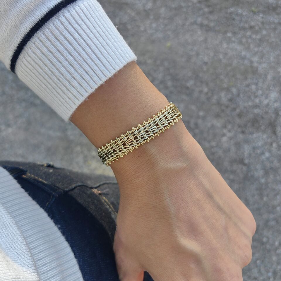 14K ALTIN KAPLAMA BİLEKLİK