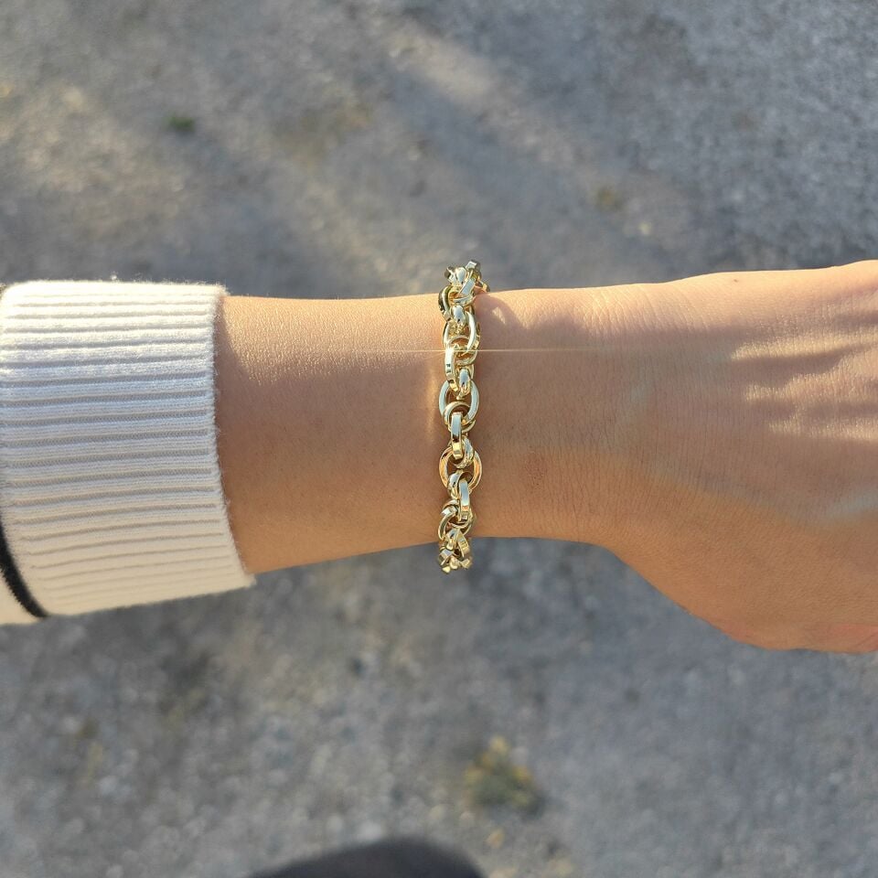 14K ALTIN KAPLAMA BİLEKLİK