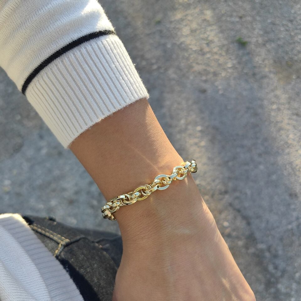 14K ALTIN KAPLAMA BİLEKLİK