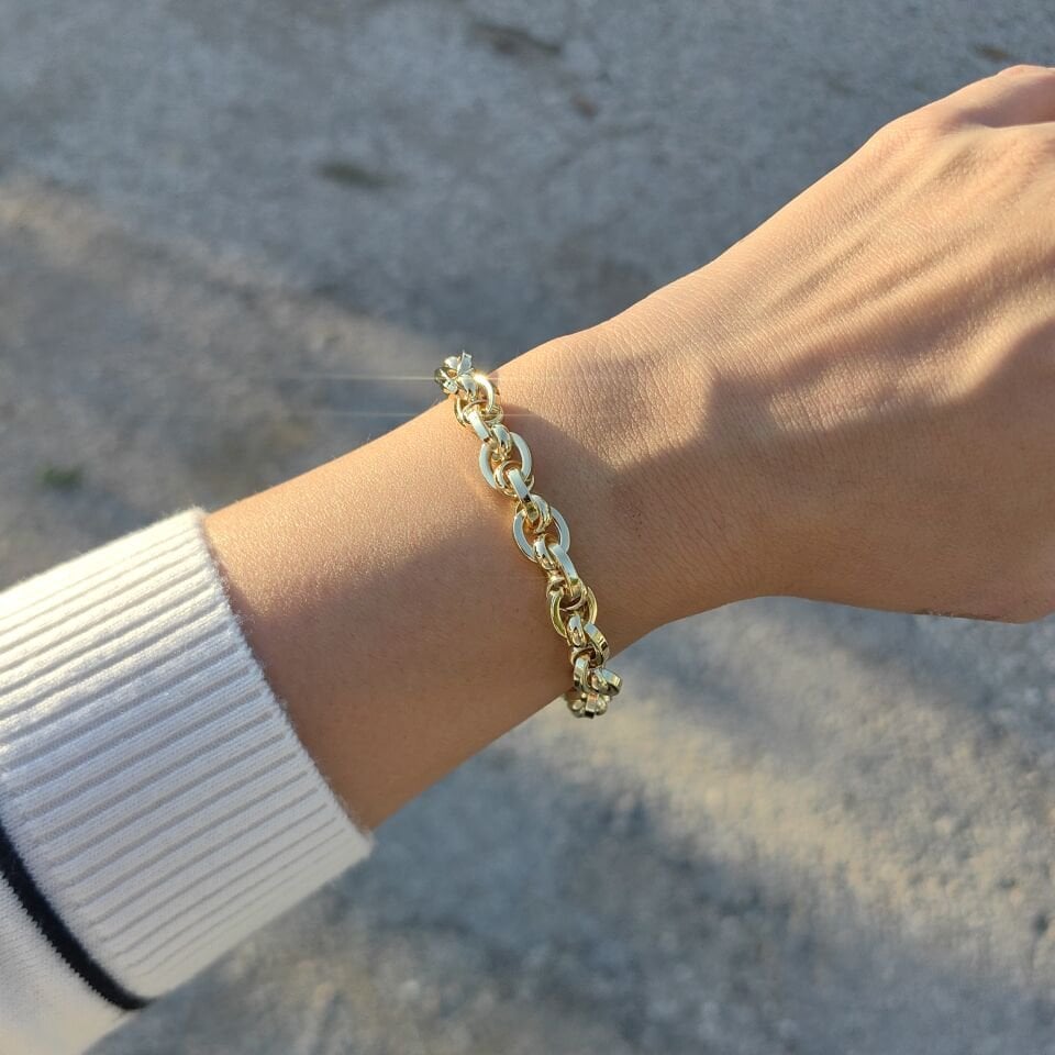 14K ALTIN KAPLAMA BİLEKLİK