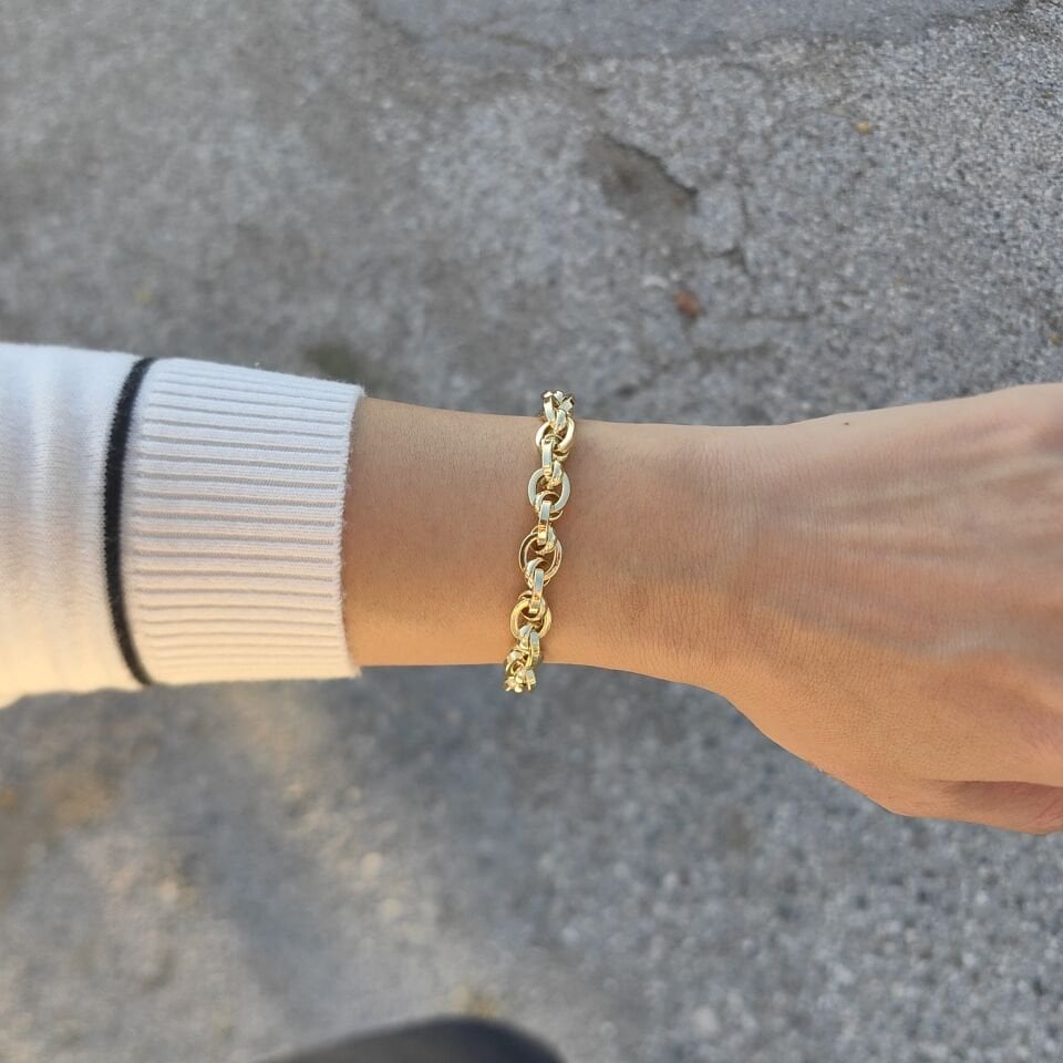 14K ALTIN KAPLAMA BİLEKLİK