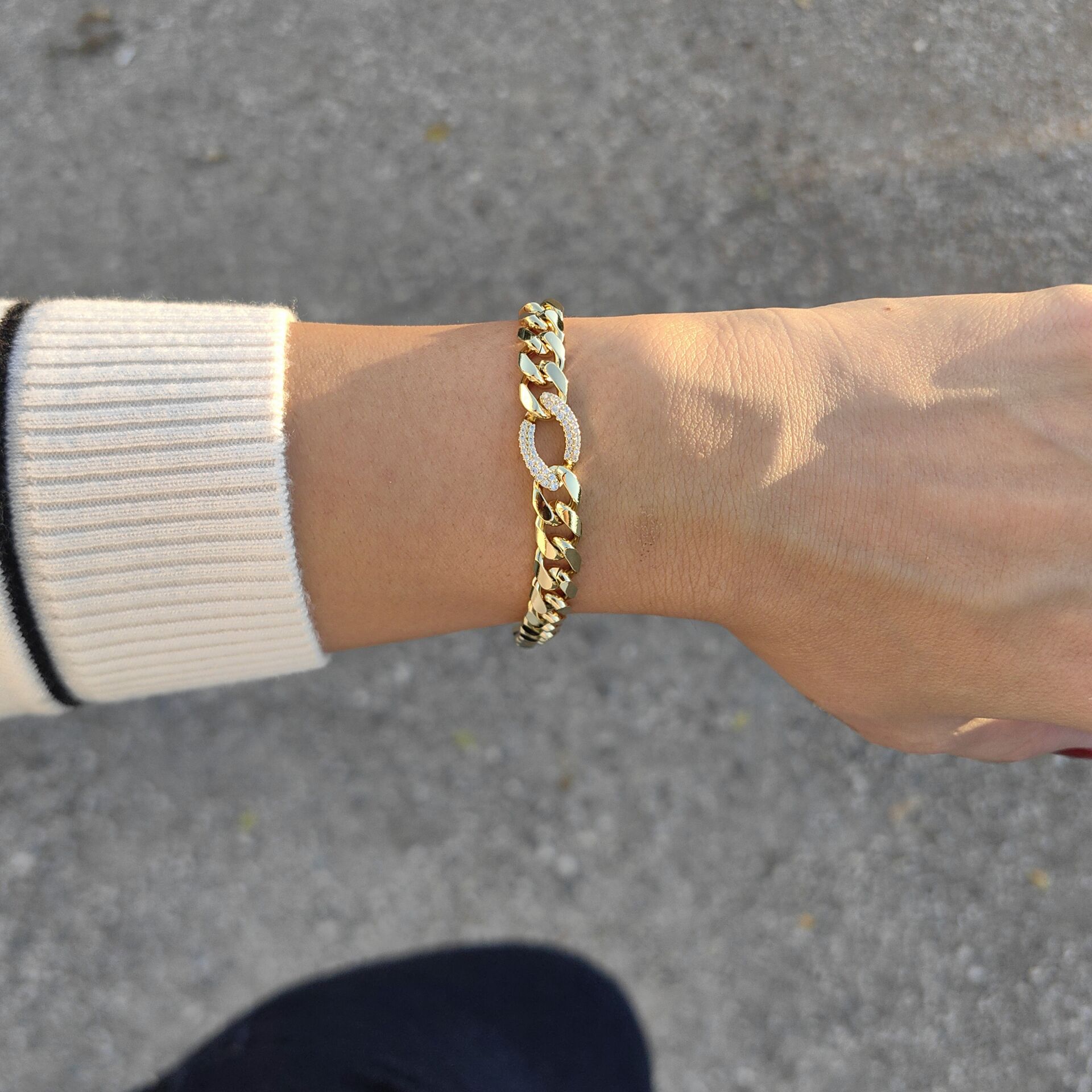 14K ALTIN KAPLAMA BİLEKLİK