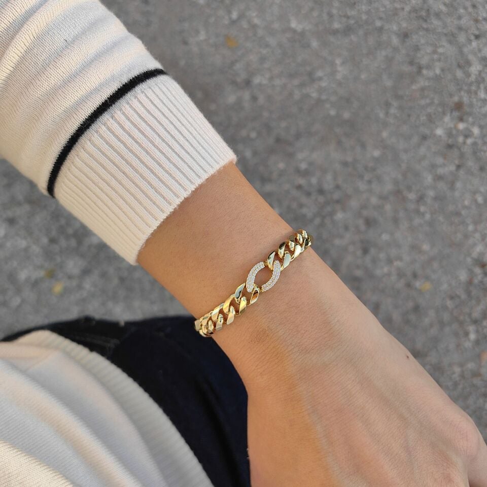 14K ALTIN KAPLAMA BİLEKLİK