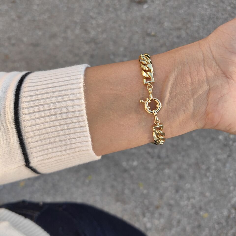 14K ALTIN KAPLAMA BİLEKLİK