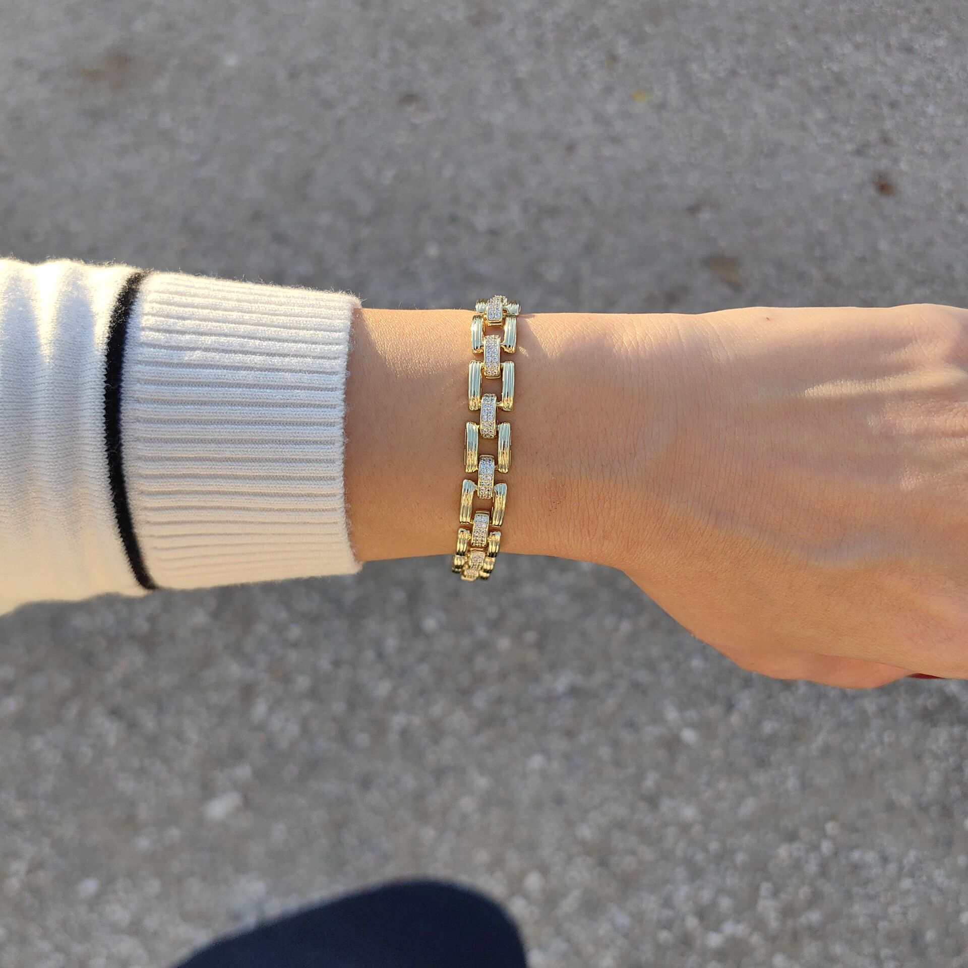 14K ALTIN KAPLAMA BİLEKLİK