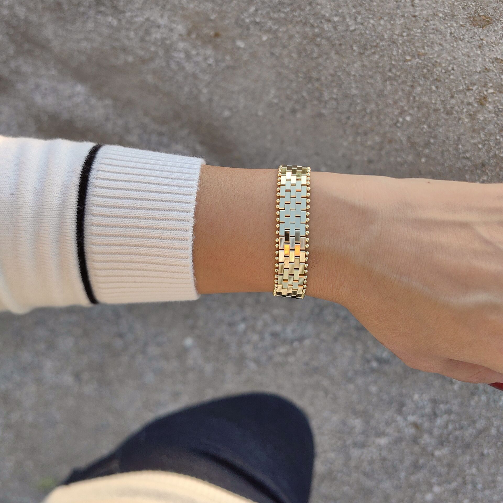 14K ALTIN KAPLAMA RLX BİLEKLİK