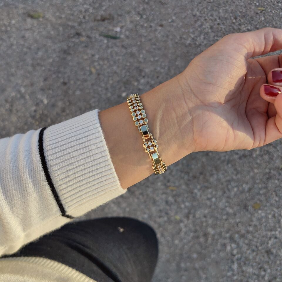 14K ALTIN KAPLAMA BİLEKLİK