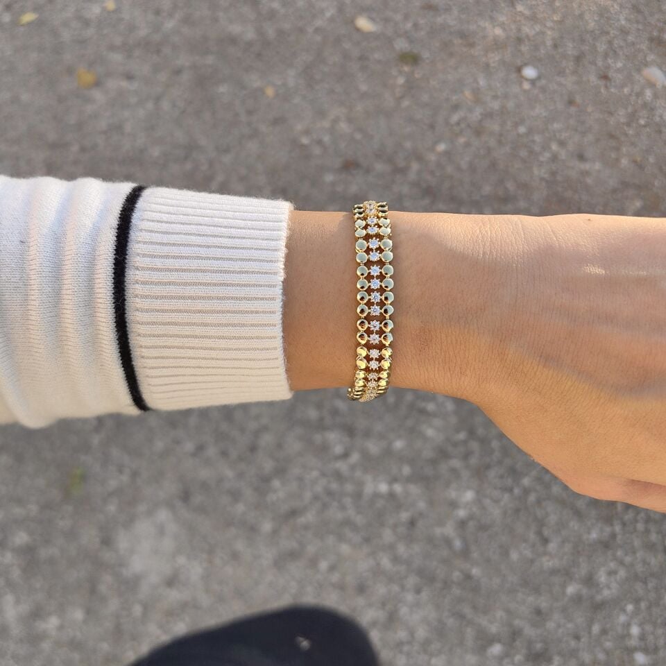 14K ALTIN KAPLAMA BİLEKLİK