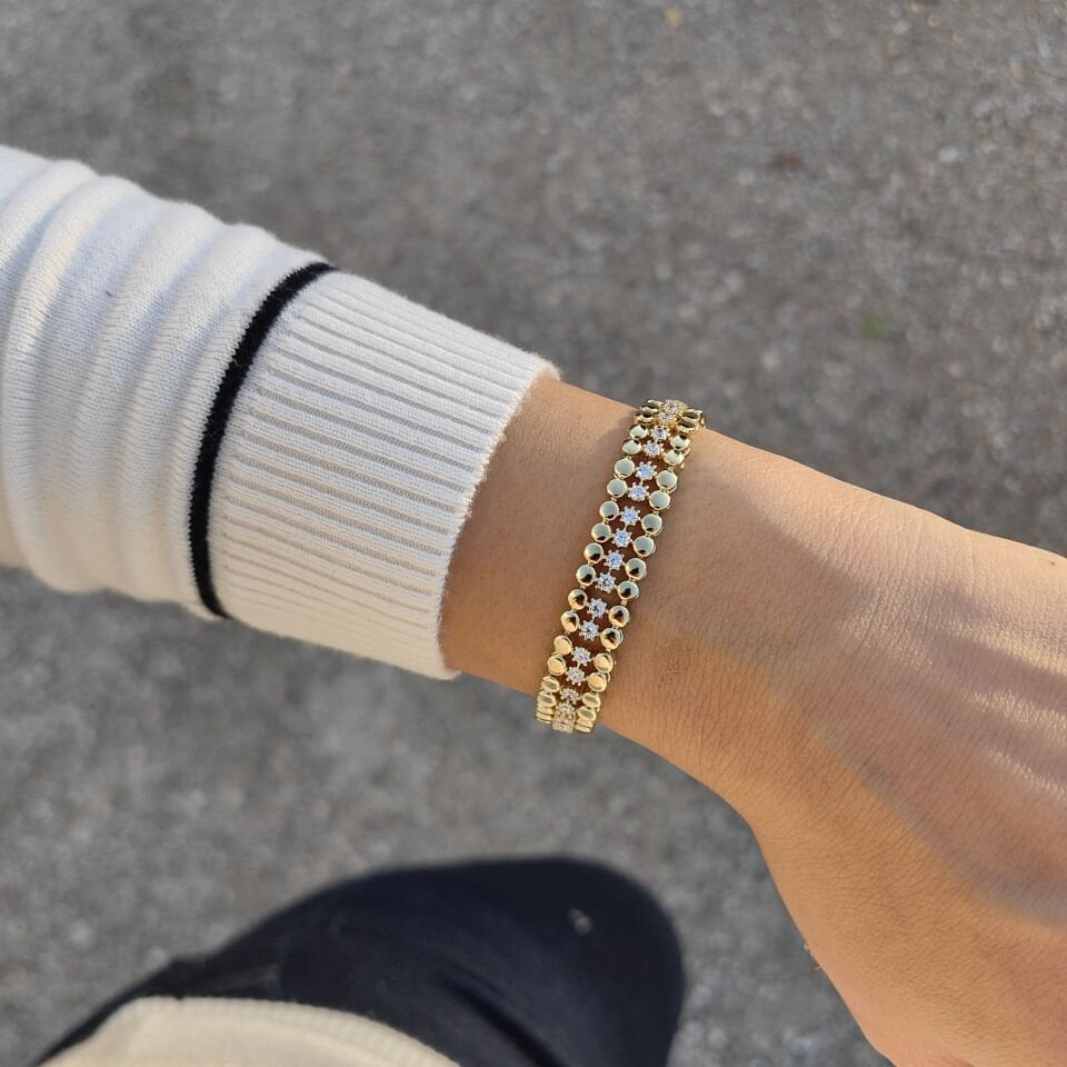 14K ALTIN KAPLAMA BİLEKLİK