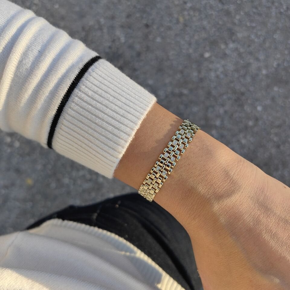 14K ALTIN KAPLAMA BİLEKLİK