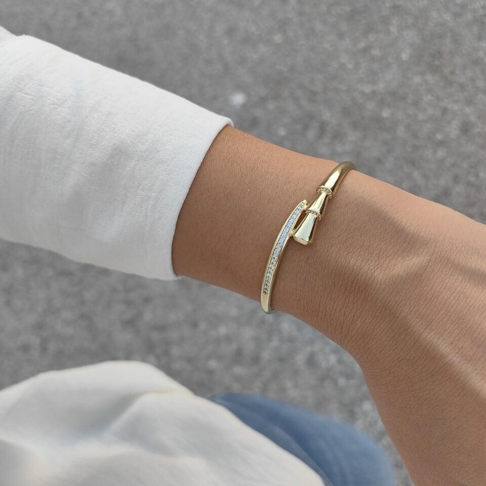 14K ALTIN KAPLAMA KELEPÇE