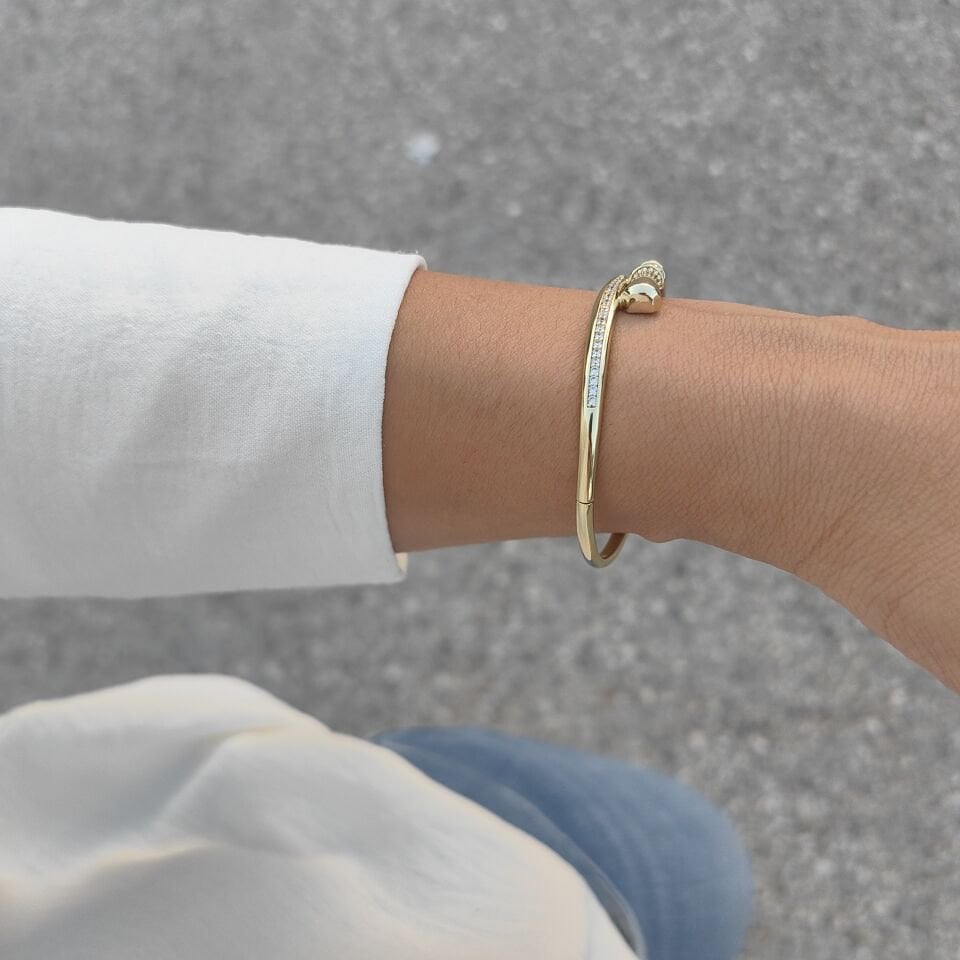 14K ALTIN KAPLAMA KELEPÇE