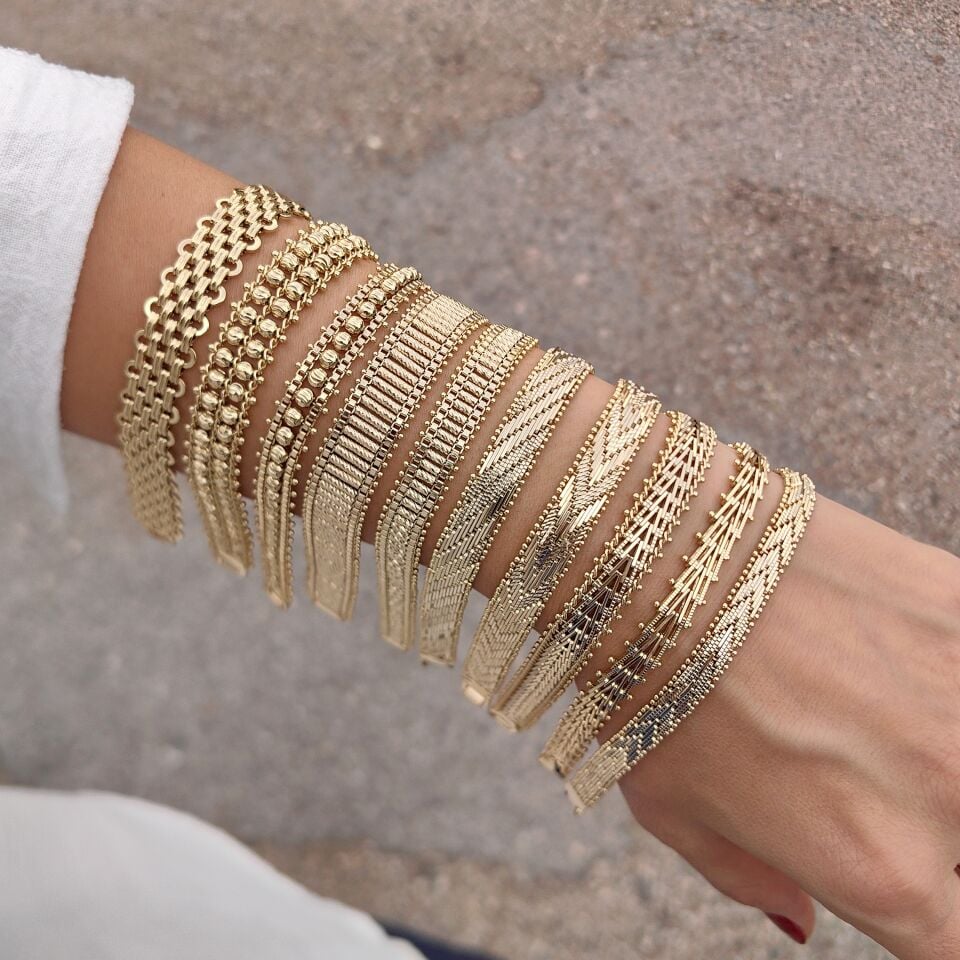 14K ALTIN KAPLAMA BİLEKLİKLER