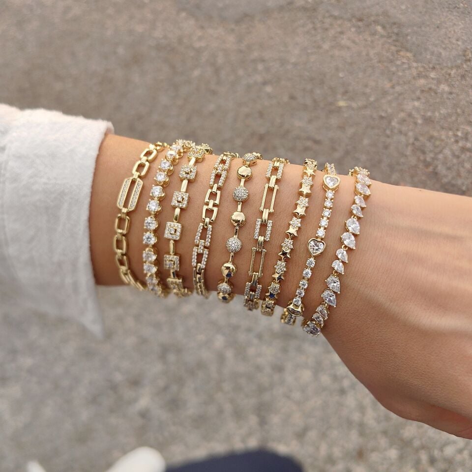 14K ALTIN KAPLAMA BİLEKLİKLER