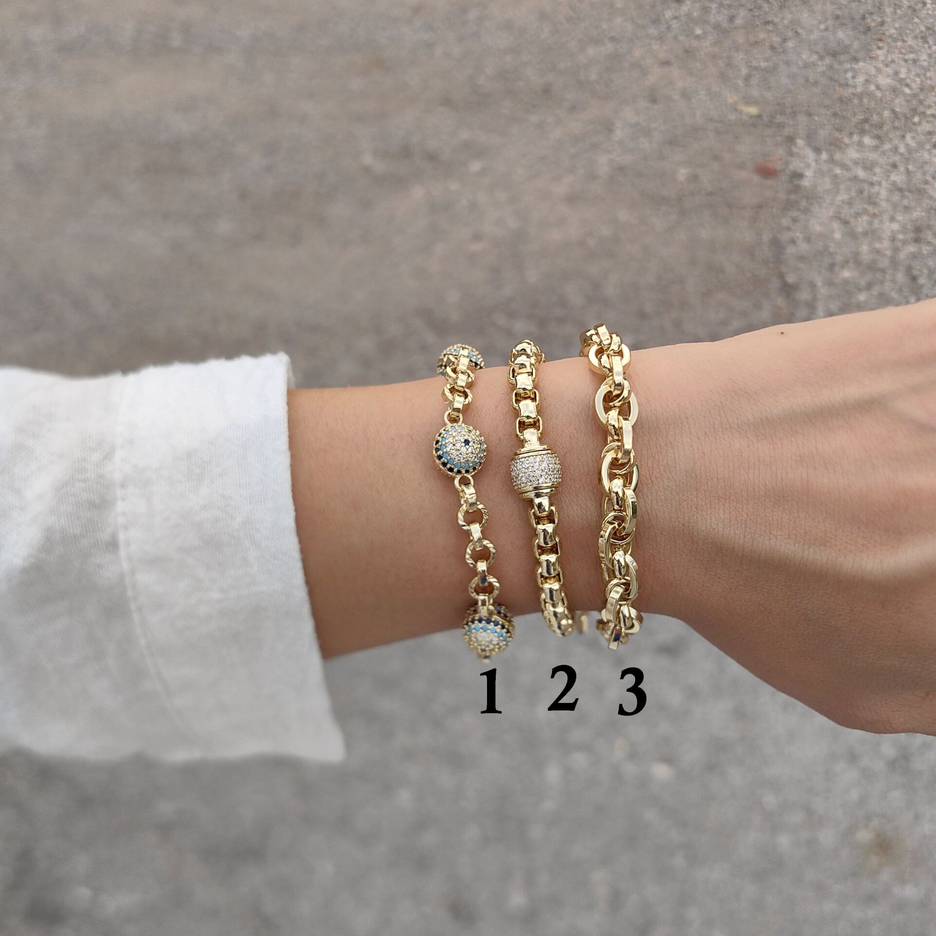 14K ALTIN KAPLAMA BİLEKLİKLER